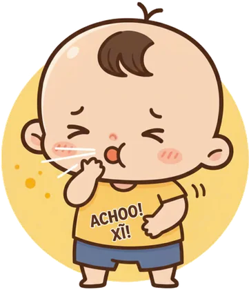 Bé bị hắt hơi, ho – khám hô hấp nhi